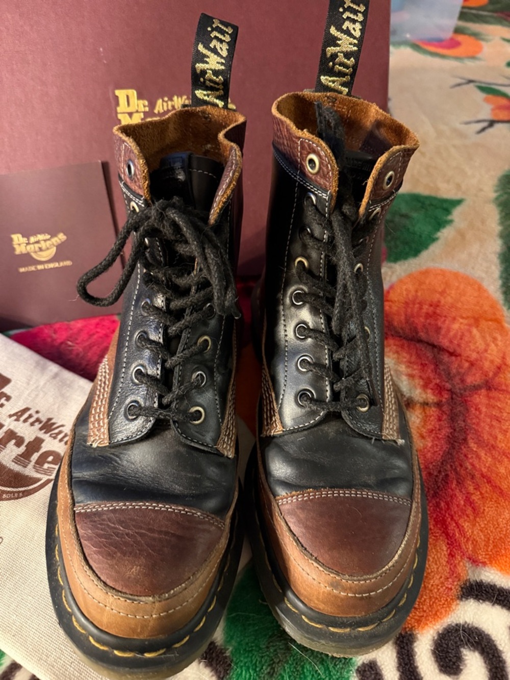 Dr. Martens (Made in England) 1460 Pascal Tc Deadstock Leather Lace-Up Boots - Picture 2 of 8